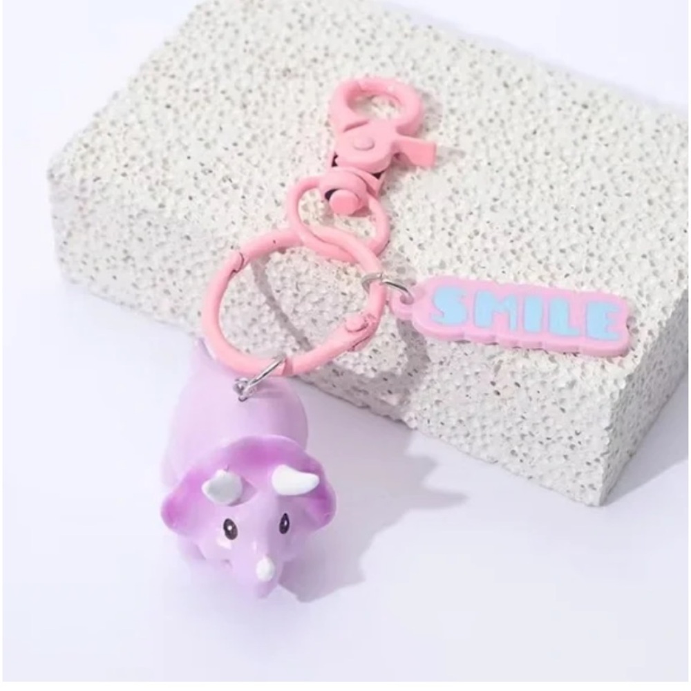 🛍️ Kawaii Dinosaur Doll Keychain Bag Charm